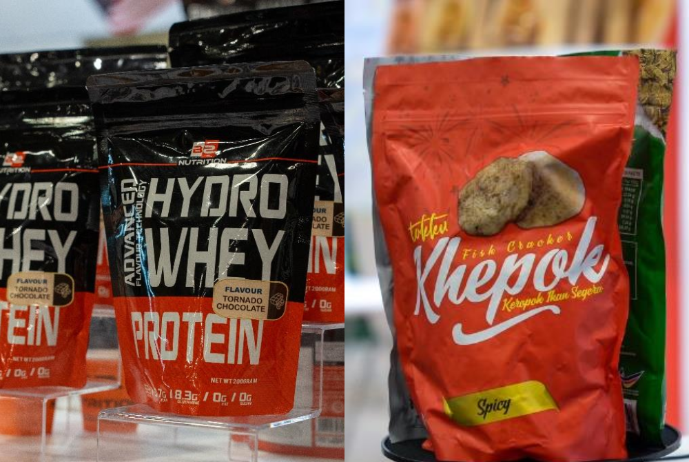 Some of the Malaysian products exhibited in The Food Show