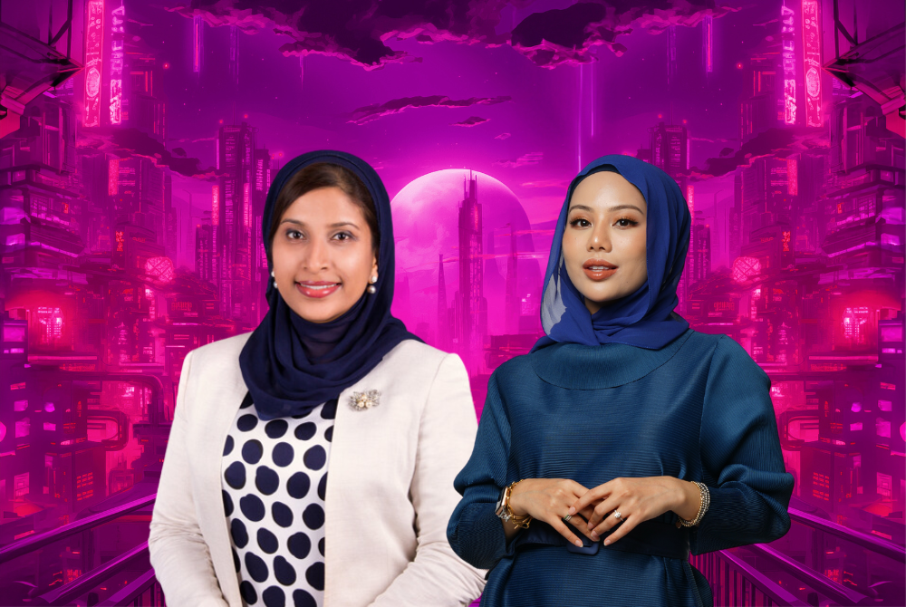 Erin Adlina Adnan (right) and Nor Fazlina Ghouse 