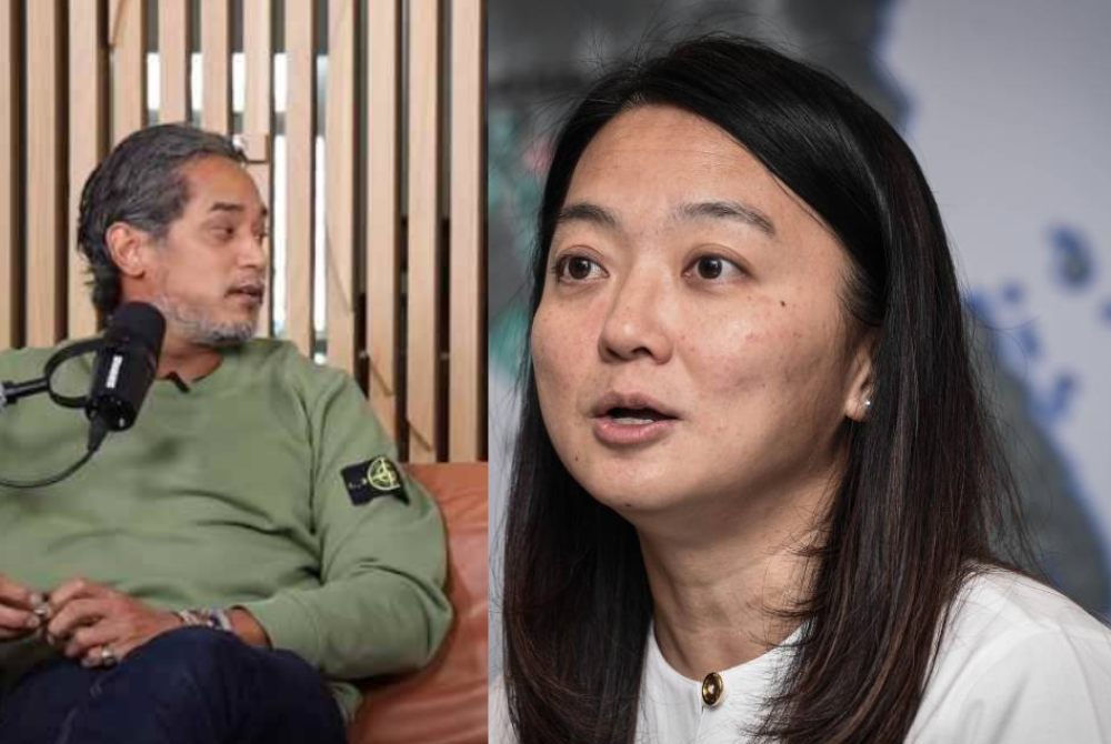 Khairy (left) pointed out that if a minister (Yeoh) is timid or hesitant to challenge powerful figures within sports associations, they risk being taken advantage of.