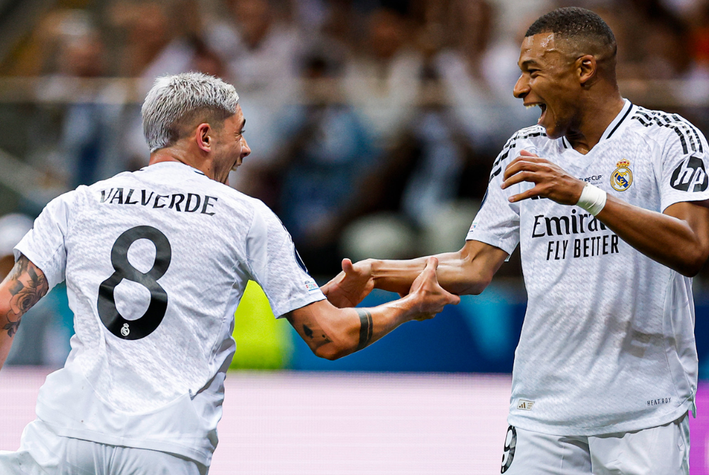 Mbappe began through the middle of Madrid's forward line, flanked by Vinicius Junior on the left and Rodrygo Goes on the right, in the first look at how he might fit into Ancelotti's plans this season. - Photo credit: Real Madrid C.F./FB