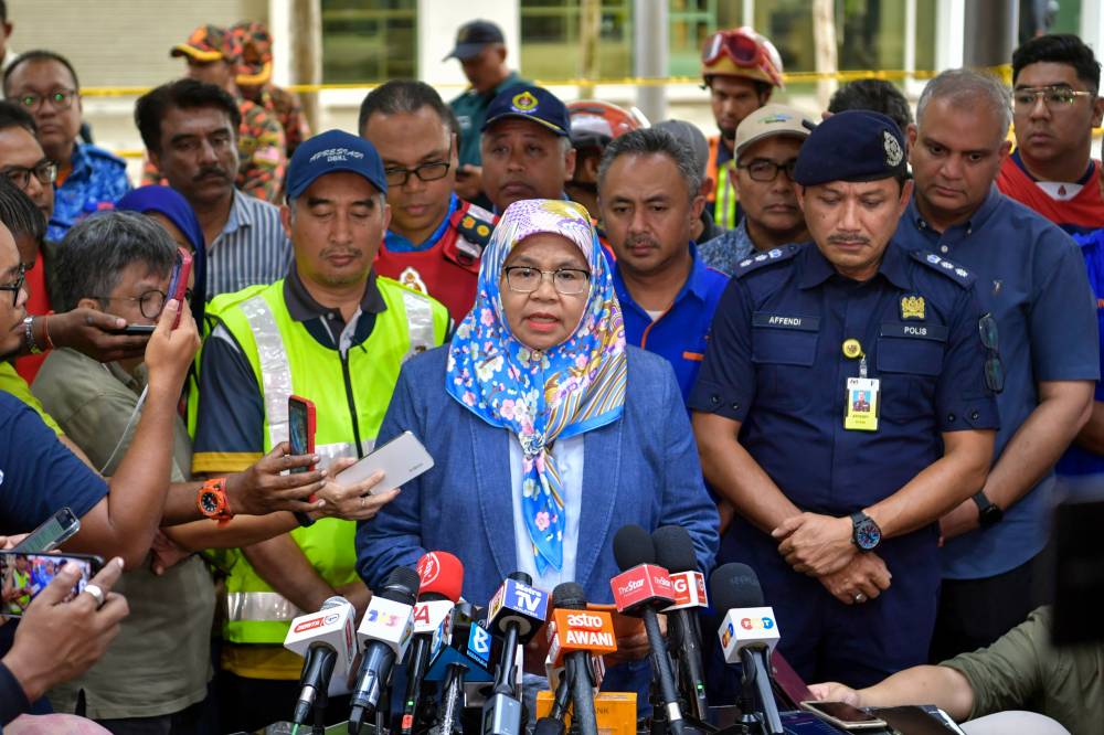 Maimunah during a press conference at Jalan Masjid India here yesterday. Photo by Bernama