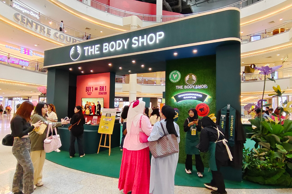 The Body Shop is setting up the Changemaking Campus booths at the centre court of Mid Valley Megamall, KL from Aug 26 to Sept 1.