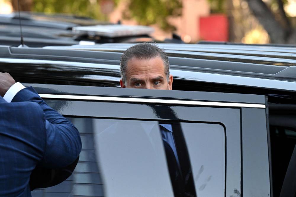 Hunter Biden, son of US President Joe Biden, gets into his car as he leaves court for his trail on tax evasion in Los Angeles, California, on September 5, 2024. - Photo by AFP