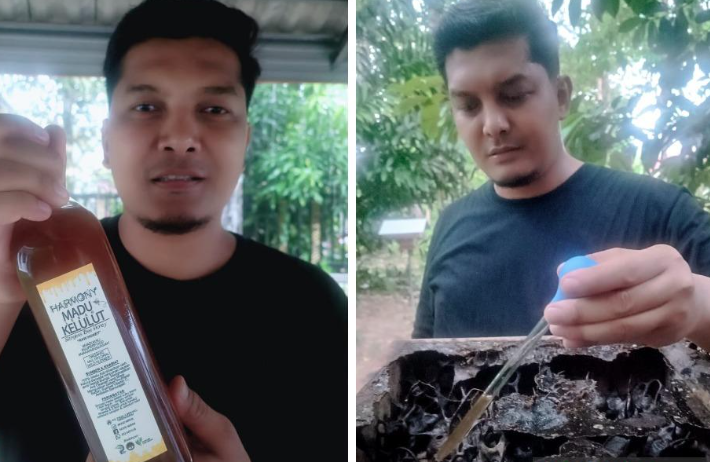 Mohd Imran said he was drawn to fully use 'smart hive' after attending various workshops and related courses conducted by government agencies and universities. - Photos by Bernama