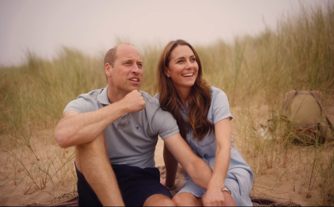 Kate Middleton and with her husband, Prince William.