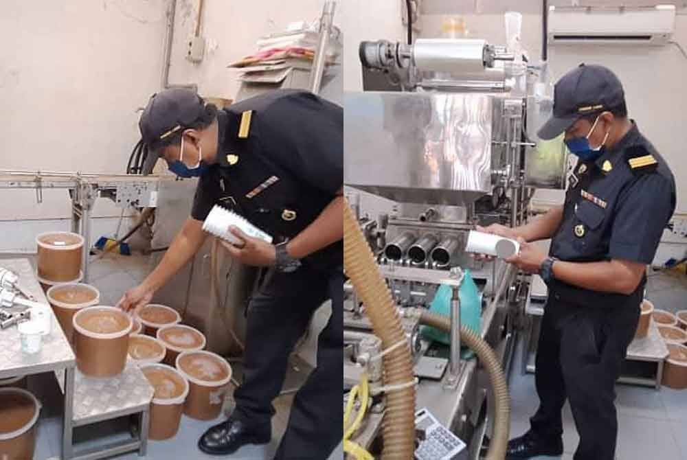 Perak Domestic Trade and Cost of Living (KPDN) director Datuk Kamalludin Ismail said during the inspection, the owner of the factory failed to produce the valid Malaysian Halal Certification issued by the Department of Islamic Development (Jakim). - Photo by Sinar