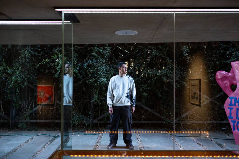 South African artist Robin Rhode poses for a portrait at the Everard Read gallery in Johannesburg on September 6, 2024. - Photo by AFP