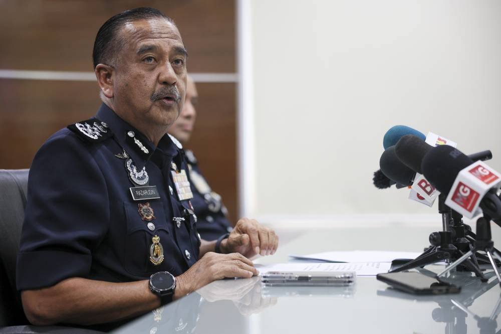 Inspector-General of Police Tan Sri Razarudin Husain - Photo by Bernama