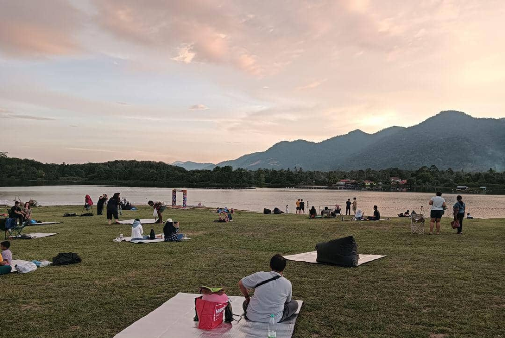 The meteor shower site.