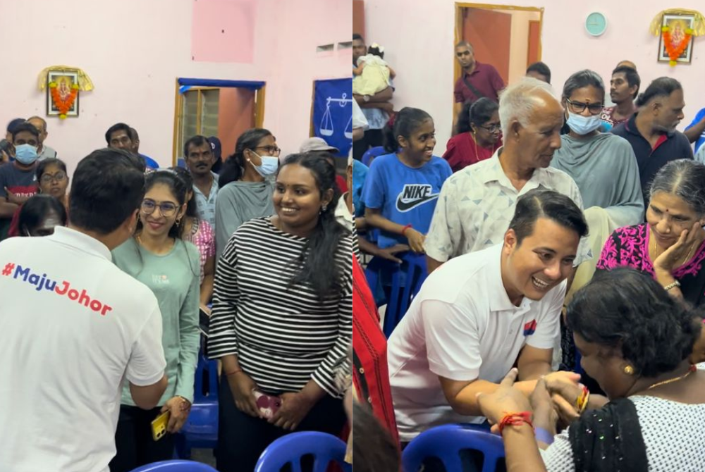 Barisan Nasional (BN) candidate Syed Hussein at meet and greet with Indian community in Kluang. - Photo by Kousalya Selvam