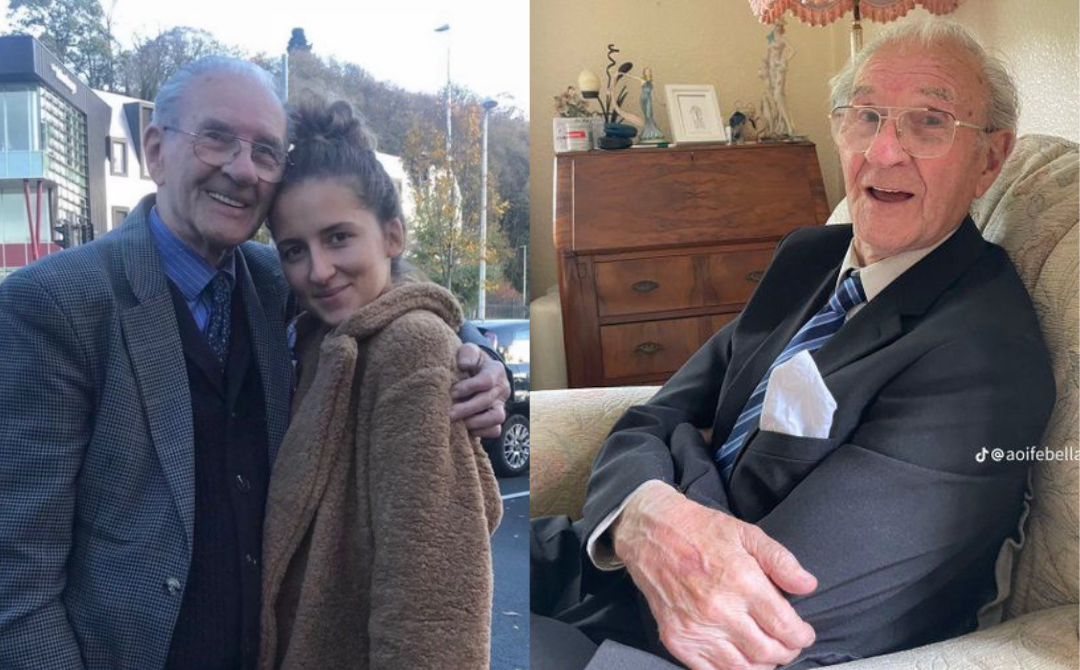 Aoife has captured the hearts of many with the touching story of her extraordinary friendship with Tommy, an elderly man who is now 98 years old. - @aoifebellamalone (Tiktok)