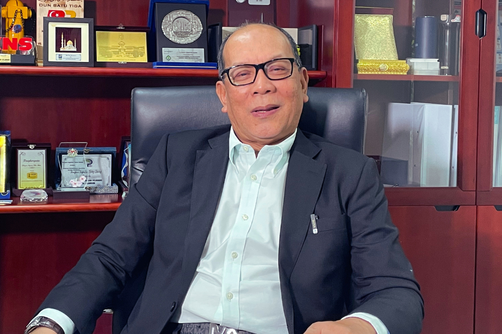 Izham Hashim during Sinar Daily's Fireside Chat interview session. 