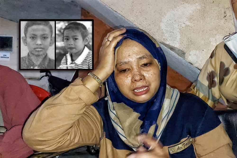 Norizan calls for action after fatal accident in Krubong. - Small images: Muhammad Amirul Hazlin and Nur Afiqa Sofea Hazlin.