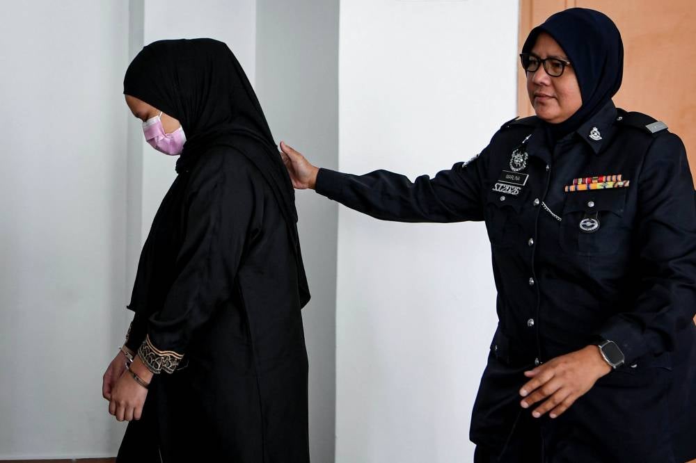 A former babysitter at a childcare centre was sentenced to 14 months in prison for endangering a one-year-and-five-month-old toddler, which could have resulted in physical injury four months ago. Photo by Bernama