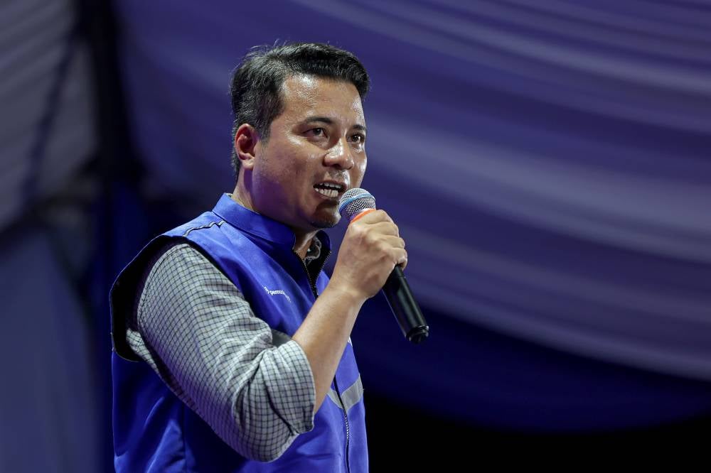 Barisan Nasional Mahkota by-election candidate Syed Hussein Syed Abdullah - Photo by Bernama