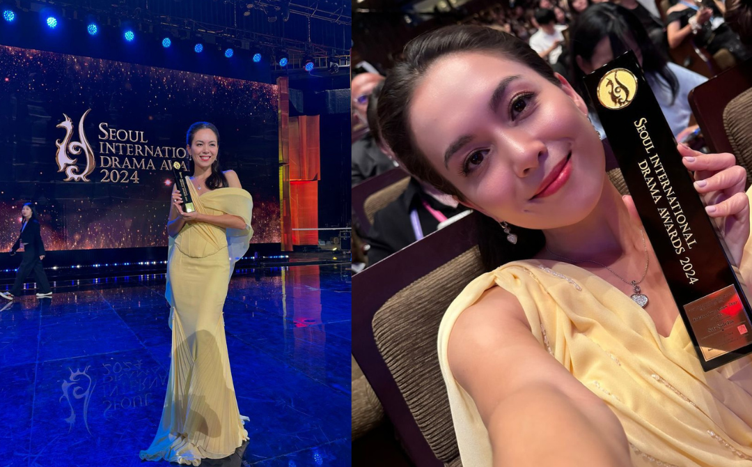 Siti Saleha has achieved another milestone in her acting career, winning the prestigious ‘Outstanding Asian Star’ accolade at the Seoul International Drama Awards 2024, held in South Korea on Sept 24. - Source:@sallywho (Instagram)