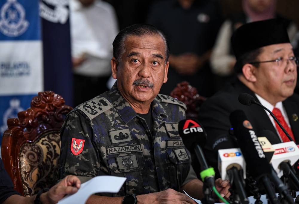 Inspector-General of Police Tan Sri Razarudin Husain - BERNAMA FILE PIX