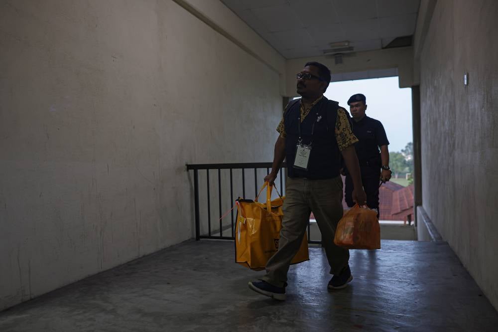 The early votes were primarily collected from the Mahkota military camp, one of the largest voting locations in Johor. - Photo by Bernama