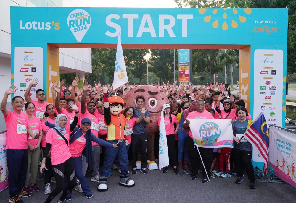 Lotus's Ceria Charity Run 2024 at Lotus's Ara Damansara, today. - Photo by ROSLI TALIB