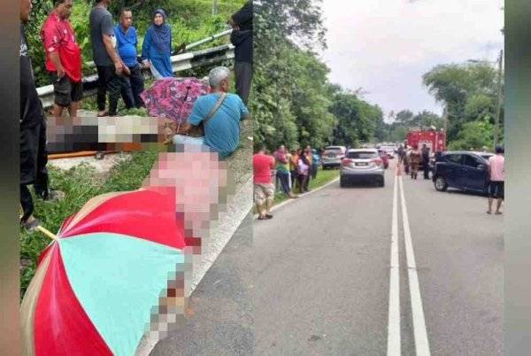 A family’s journey home ended in tragedy when two of them were killed after the Perodua Axia car they were travelling in crashed into a bridge wall at KM21 of Jalan Kuala Pilah-Tampin yesterday.