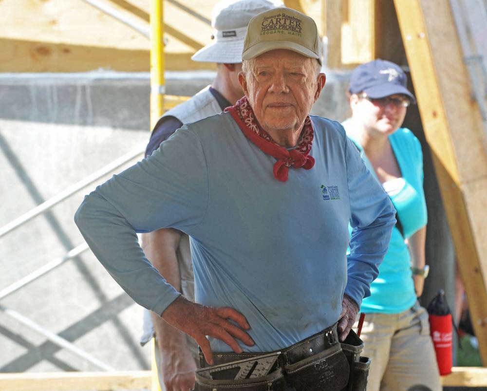 Former US president Jimmy Carter. AFP FILE PIX