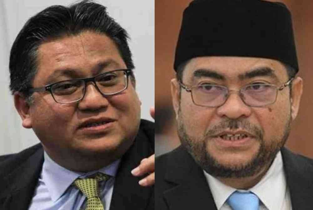 Umno supreme council member Datuk Nur Jazlan Mohamed (left) and Amanah deputy president Datuk Seri Dr Mujahid Yusof Rawa.