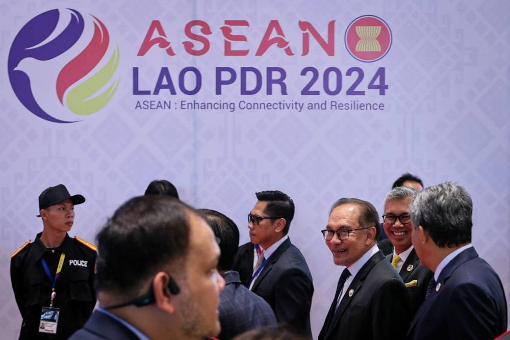 Prime Minister Datuk Seri Anwar Ibrahim (third, right) attends the 44th and 45th ASEAN Summit and related sessions at the National Convention Centre. Bernama FILE PIX fotoBERNAMA (2024) COPYRIGHT RESERVED