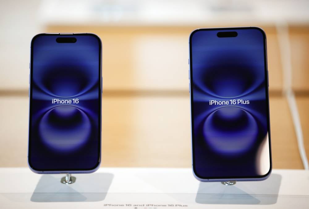 Apple launched the iPhone 16 globally on Sept 10; however, its official marketing in Indonesia has been delayed due to pending permits from the Industry Ministry. EPA FILE PIX