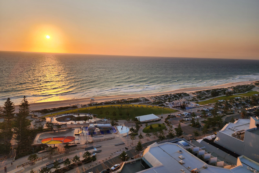 Beautiful sunset view.