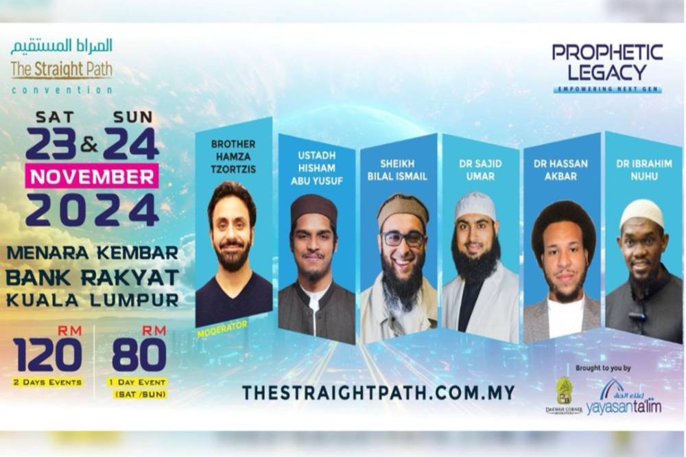 The Straight Path Convention 2024 which will be held for two days, will take place at Menara Kembar Rakyat in Kuala Lumpur from from Nov 23.
