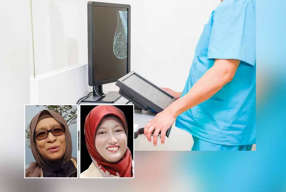 Mammograms are an essential tool for detecting breast cancer early, even when there are no noticeable signs. - Small photos from the left: Zuraini Kamal and Dr Norhashimah