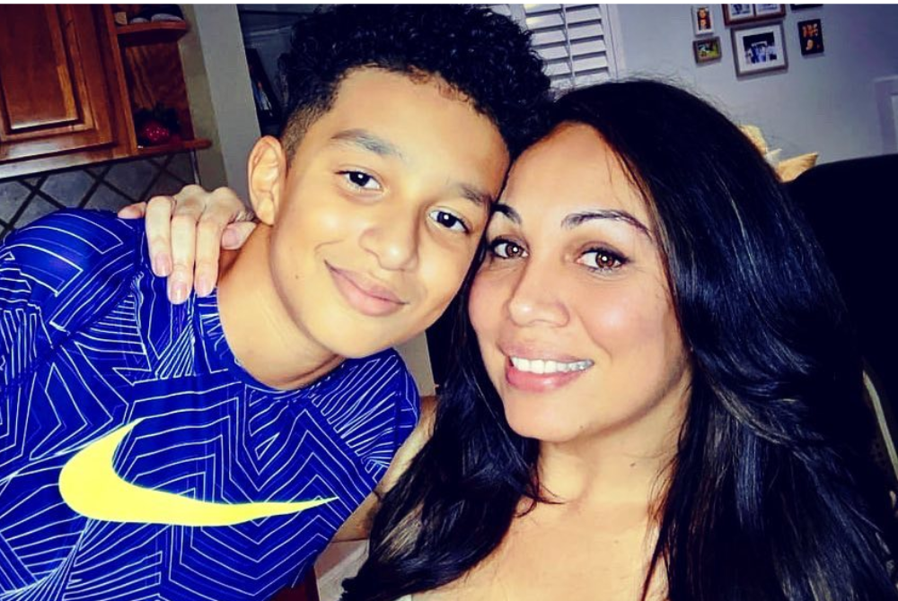 Megan and her late son, Sewell - Photo source: Social media