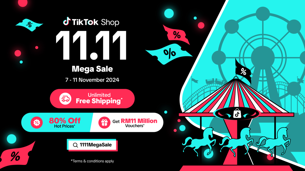 Get your wallets ready and your fingers primed, because this year’s TikTok Shop 11.11 Mega Sale is bringing the heat to Malaysia! Photo: TikTok Shop