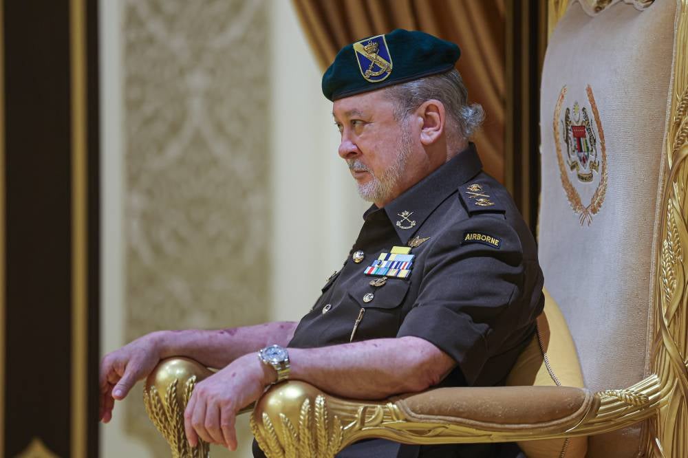 His Majesty Sultan Ibrahim, King of Malaysia, has urged the Defence Ministry to seriously address bullying cases at the Military Training Academy (ALK) of Universiti Pertahanan Nasional Malaysia (UPNM). - Photo by Bernama