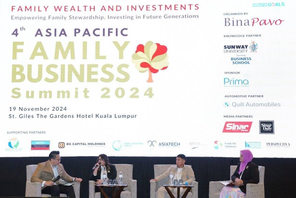 The 4th Asia Pacific Family Business Summit 2024, held at St Giles Gardens Hotel and Residences, Kuala Lumpur, on Tuesday.