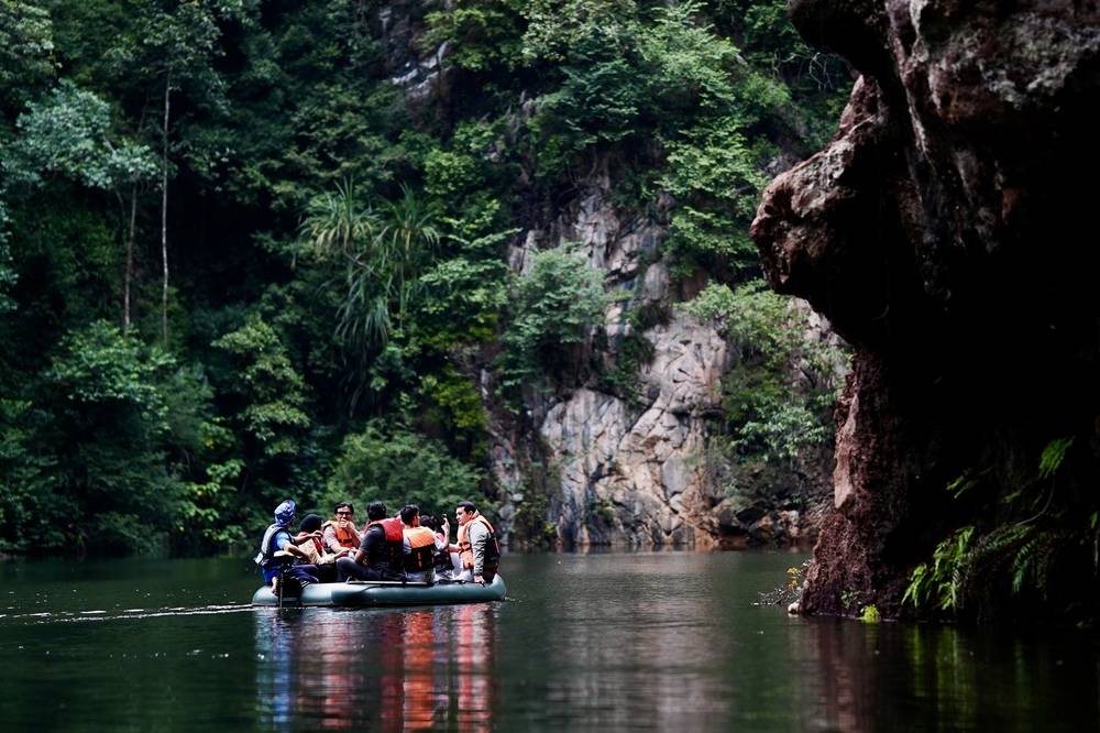 Hidden within the limestone hills of Perak, lies the majestic Tasik Cermin. Photo: Islamic Tourism Centre