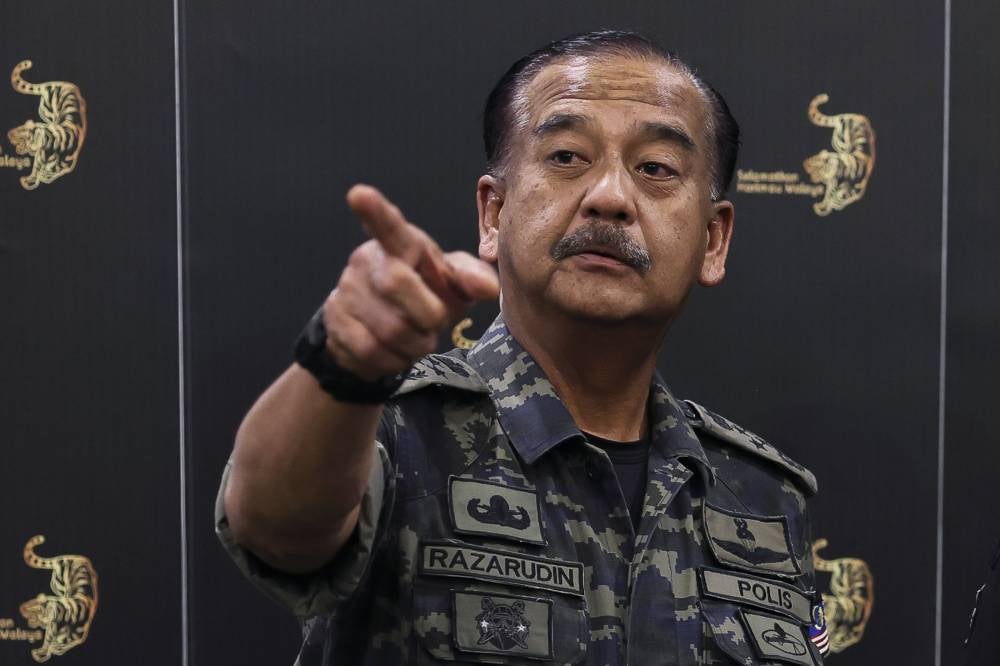 Inspector-General of Police Tan Sri Razarudin Husain - Photo by Bernama