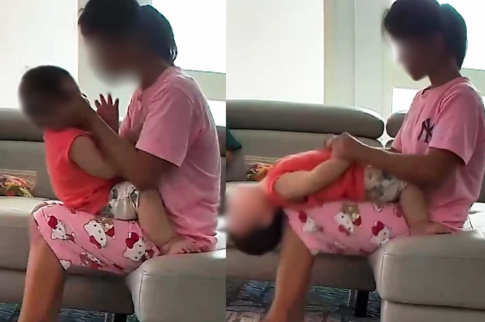 Screenshots from Dr Say's CCTV footage posted on his Instagram account.