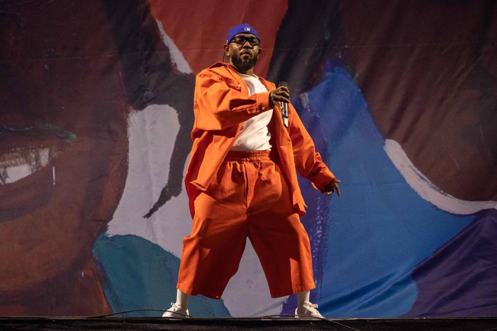 In this file photo taken on June 11, 2023, US rapper Kendrick Lamar performs during the 2023 Governors Ball Music Festival at Flushing Meadows Corona Park in New York City. - File photo by AFP