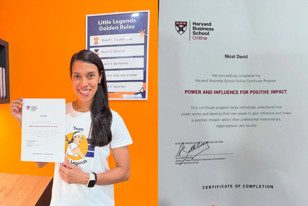 Nicol added that she hopes this is the start of many academic achievements in her new path as she runs her own foundation and that it serves as a reminder to believe in herself to do so. - Photo credit: Nicol David/Facebook