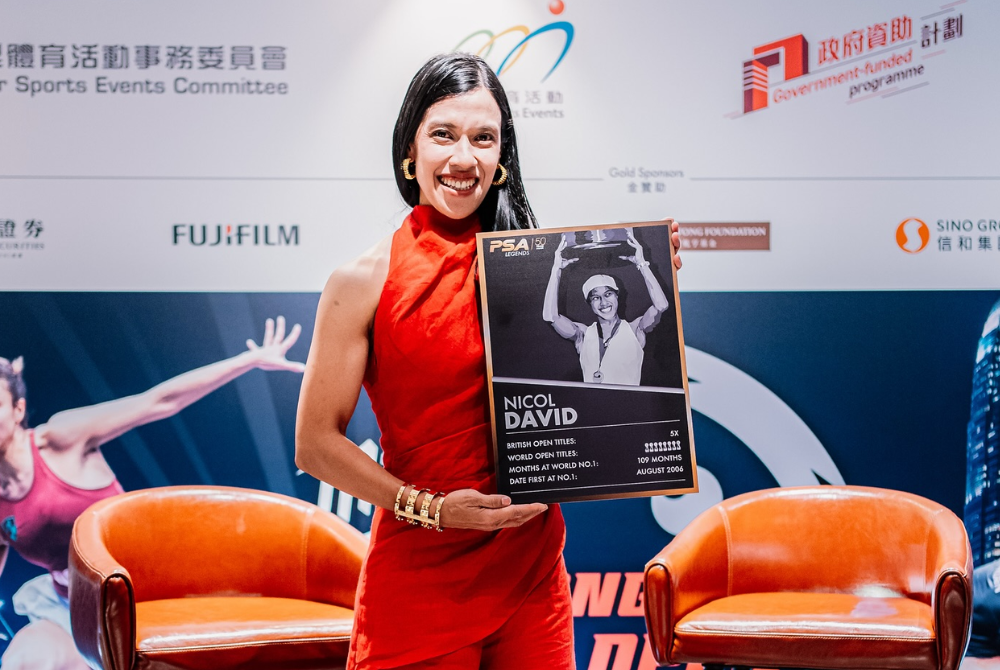 Nicol dedicated the achievement to her parents, coaches and Malaysia for being her ultimate support throughout her career. - Photo credit: Nicol David/FB