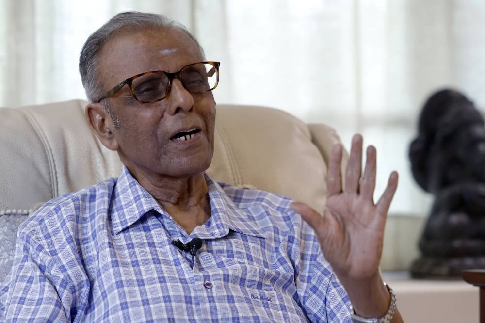 Datuk A. Vaithilingam, a long-time friend of the late tycoon Ananda Krishnan. - Photo by Bernama
