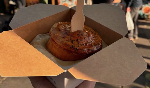 The refrigerated van was loaded with pies intended for the chef’s pop-up stall at York Christmas Market. Photograph: Tommy Banks Instagram
