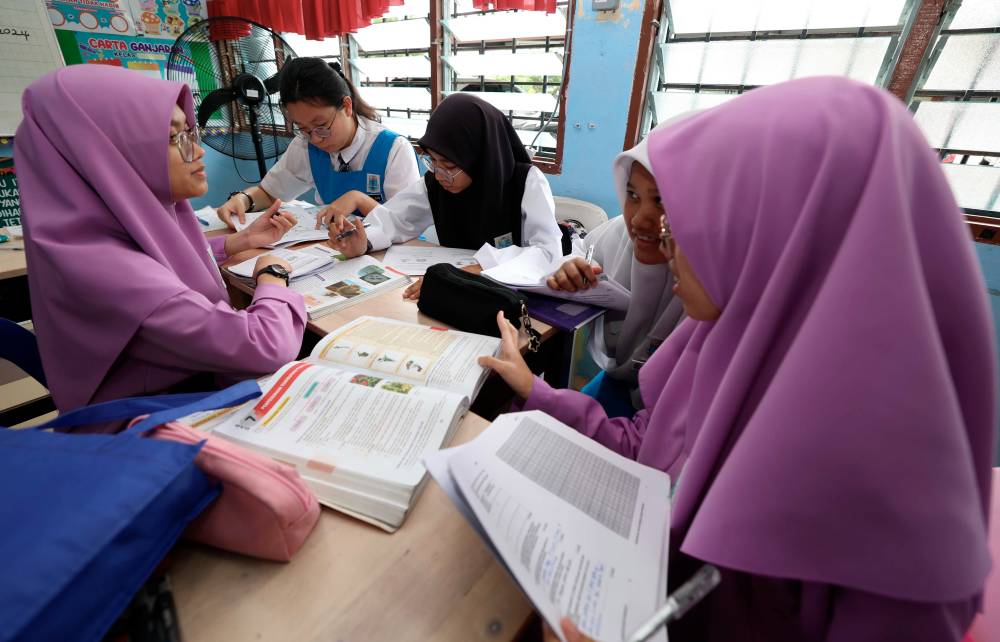 SPM students making final preparations. - Bernama file photo