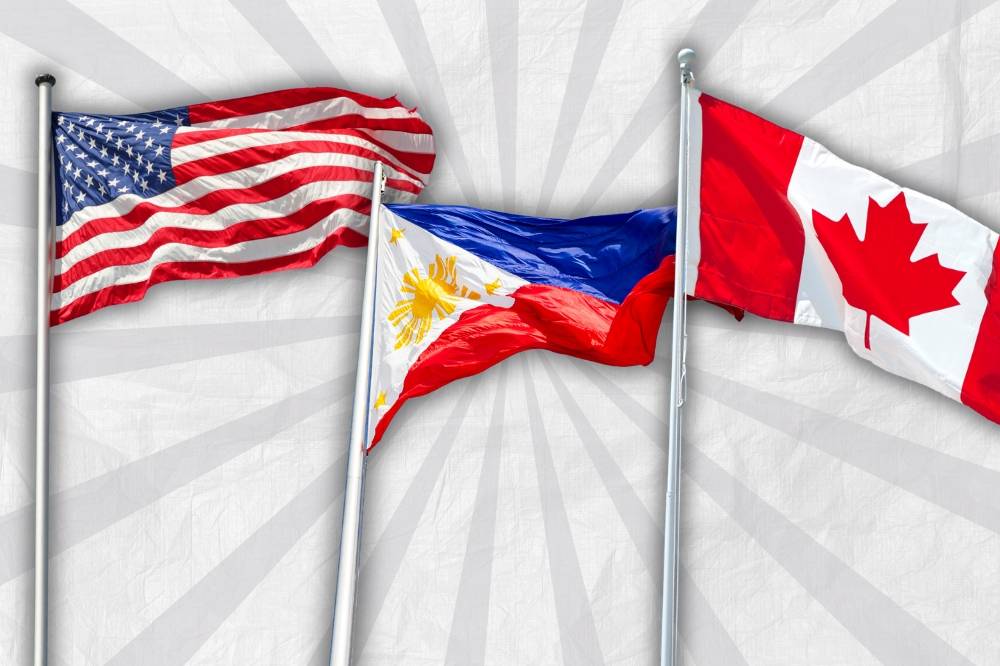 The United States (US), Canada and the Philippines have specific protocols and unique reasons for allowing their flags to be flown in this unconventional manner. Photo: Canva
