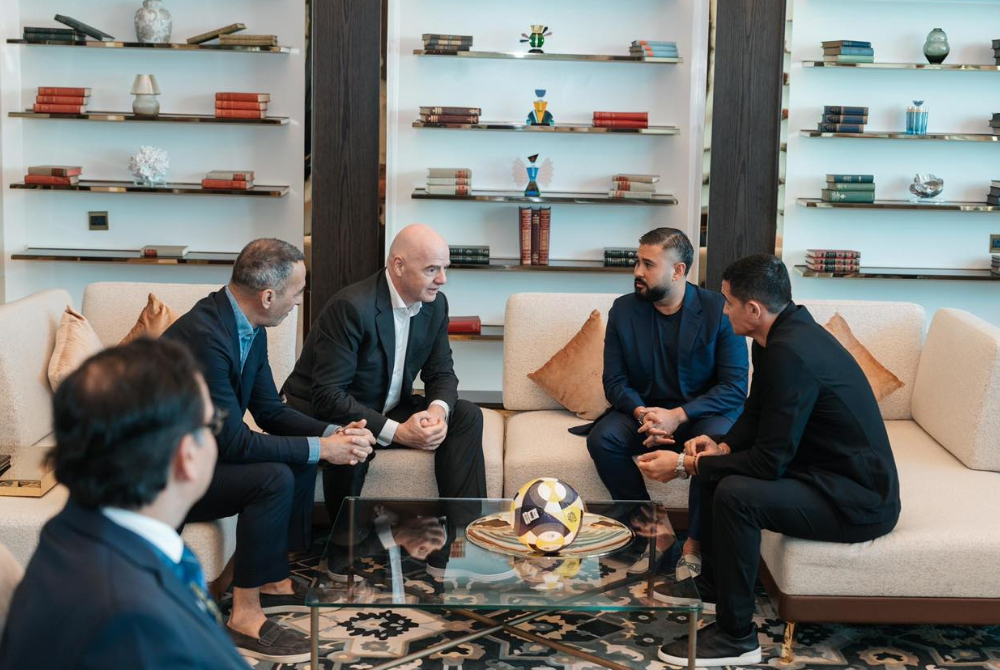 The meeting was held to give a briefing regarding the Malaysian national team's "project”. - Photo source: JOHOR Southern Tigers/Facebook