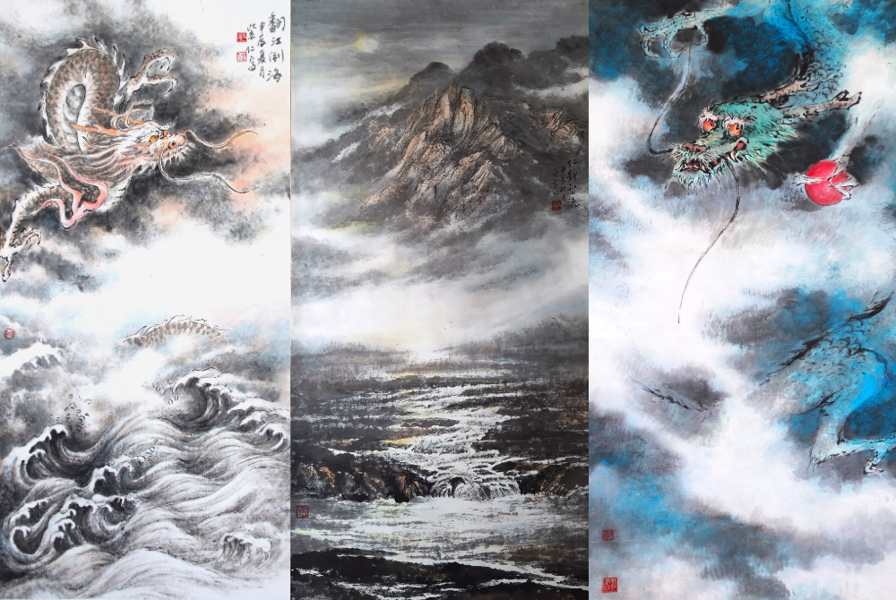 Experience the fusion of traditional Chinese brush painting and modern technology at the Dancing Dragons: Art in Motion exhibition.