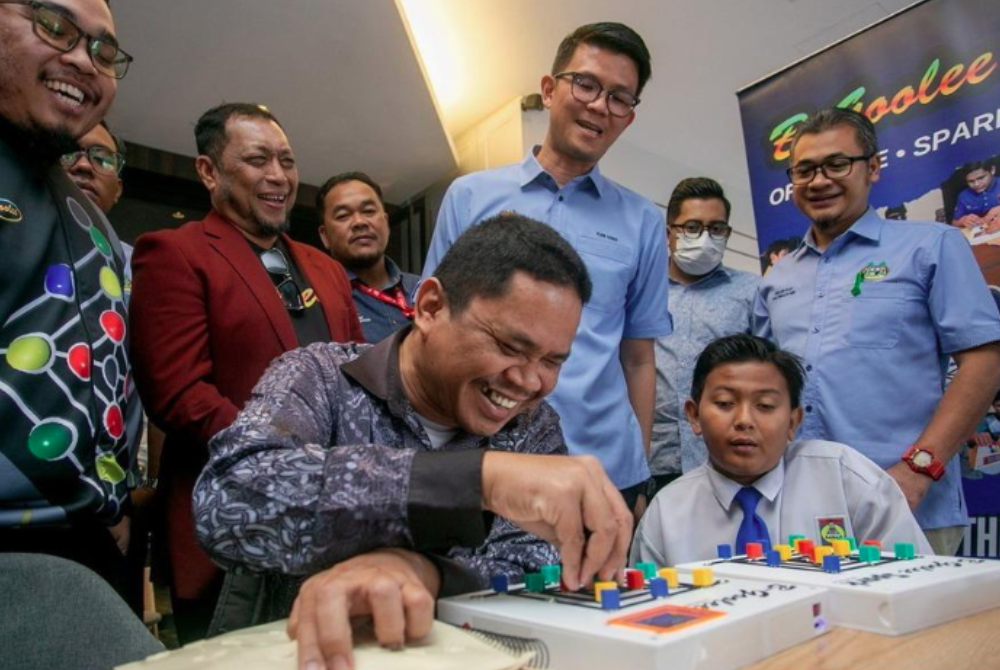B-Goolee comes in three variations: B-Goolee Ori, B-Goolee i-See, and B-Goolee Spark, each offering unique features as effective learning tools for visually impaired individuals. - Photo by Bernama