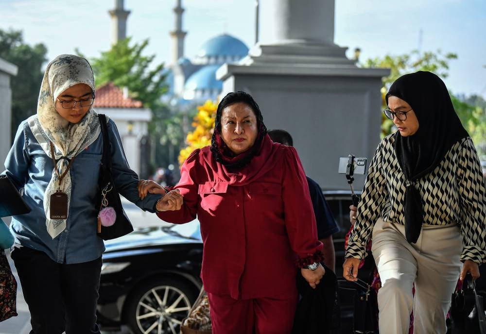 Rosmah Mansor was acquitted by the High Court of 12 money laundering charges involving RM7.09 million and five charges of failing to declare her income to the Inland Revenue Board. - File photo by Bernama
