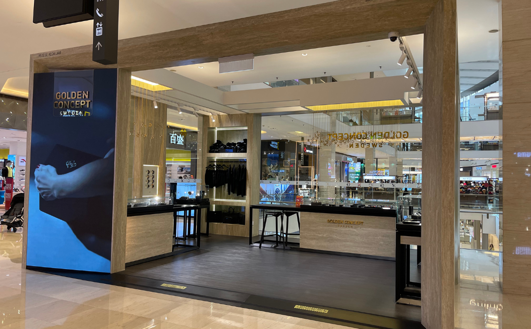 Golden Concept first boutique in Pavilion Mall, Kuala Lumpur. - Photo by Golden Concept's management